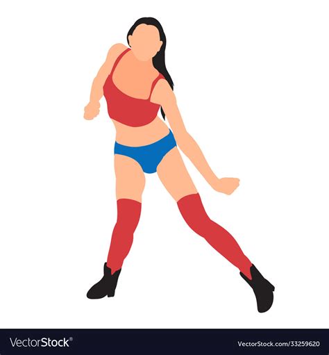 Sexy Dancing Girl Royalty Free Vector Image Vectorstock