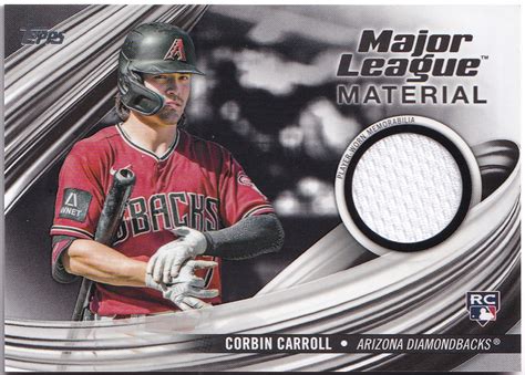 コービン キャロル Corbin Carroll 2023 Topps Update Series Material Jersey ジャージ