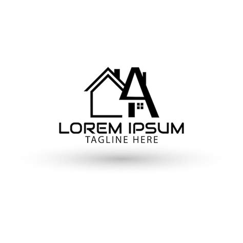 Un Logotipo De Bienes Raíces Vector Premium