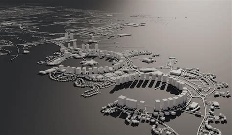 Premium Photo | Doha Qatar city map aerial view minimal design 3D Rendering