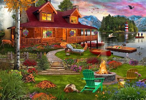 Solve Puzzle Cottage Retreat Iii Jigsaw Puzzle Online With Pieces