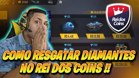 Como Resgatar Diamantes Pelo Rei Dos Coins Atualizado Youtube