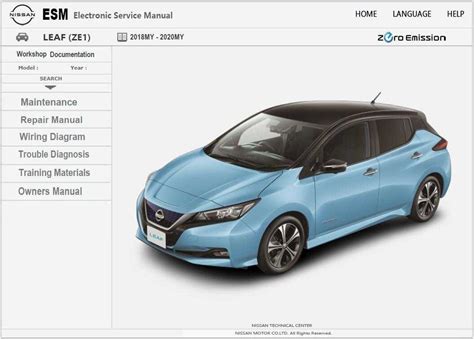 Nissan Leaf Workshop Service Repair Manual Wiring Diagram