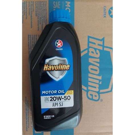 Caltex Havoline Motor Oil Sae W Api Sj L Shopee Philippines