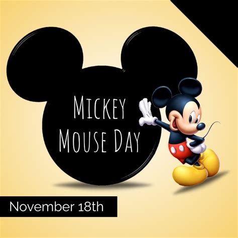 Mickey Mouse Day Template Postermywall