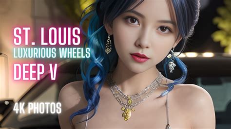 4K AI Art St Louis Luxurious Wheels Inspired Deep V Dress Showcase