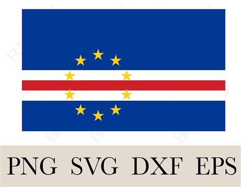 Cape Verde Flag Svg Cape Verde Country National Banner Flag Layered