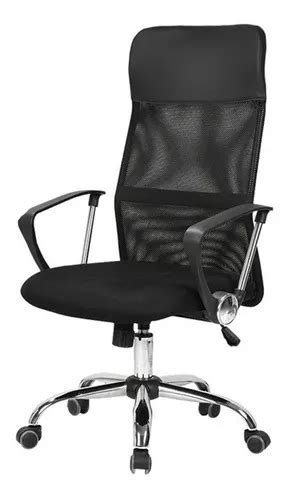 Silla Oficina Sillon Mesh Escritorio Pc Ejecutivo Premium Color Negro