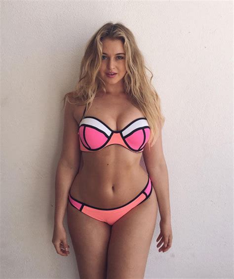 Model Iskra Lawrence Flaunts Her Bikini Body British Model Iskra