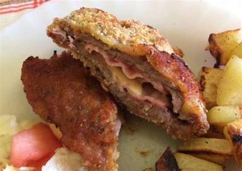 Milanesas De Carne Rellenas Con Jam N Y Queso Receta De Veronica Cookpad