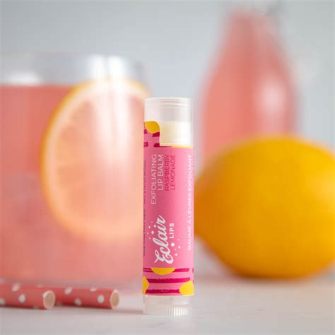 Exfoliating Lip Balm Raspberry Lemonade Eclair Lips