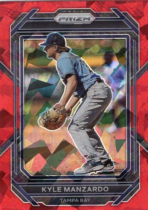 2023 Panini Prizm Red Ice Prizm 122 Kyle Manzardo RC For Sale