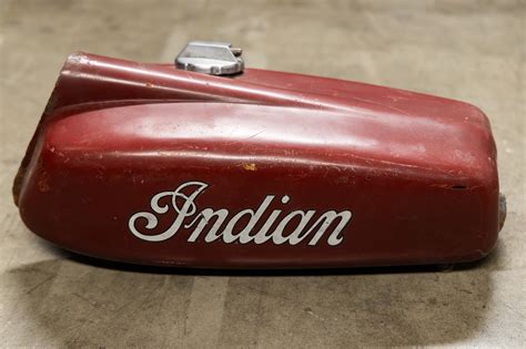 Lot Vintage Indian Motorcycle ME 125 Fuel Tank