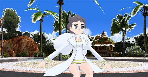 Mmd Wetlook Clothed Swimming Diantha In Waterland Pixiv