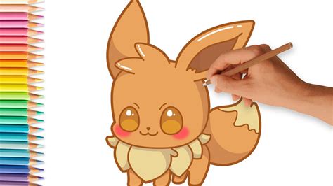 CÓMO DIBUJAR POKÉMON EEVEE KAWAII Dibujos Fáciles YouTube