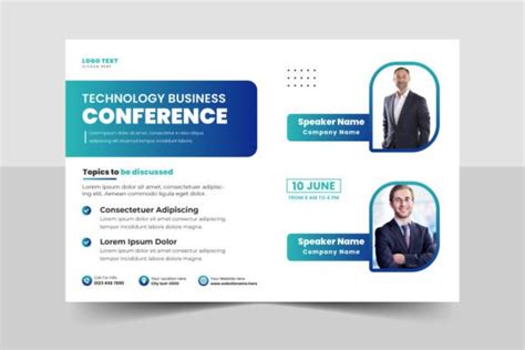 Business Conference Flyer Template Graphic By Pod Design · Creative Fabrica