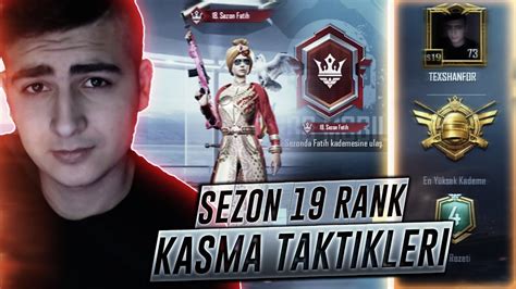 Sezon Rank Kasma Tavs Yeler Haftada Fat H Ol Pubg Mob Le