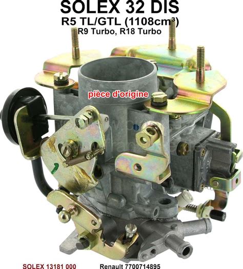 Carburetor Solex Dis No Reproduction Suitable For Renault R With