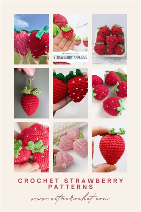 10 Cutest Crochet Strawberry Patterns SitnCrochet 2024