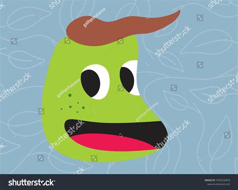 Cute Cartoon Illustration Bean Face Stock Vector (Royalty Free) 1959226870 | Shutterstock