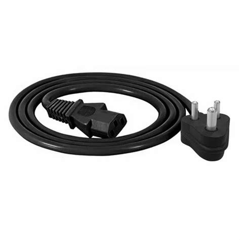 Black Pvc 3 Pin Computer Power Cord 15m At Rs 60piece In Noida Id 23144407748