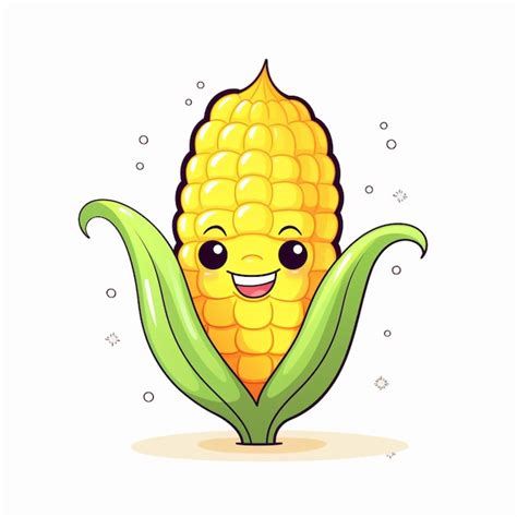 Premium Vector Corn Cartoon Vector