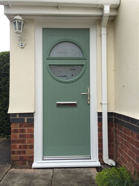 Chartwell Green Composite Door In A White Upvc Frame Installed By