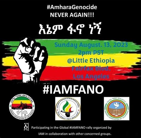 Protest In Little Ethiopia Los Angeles