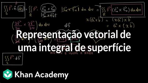 Representação vetorial de uma integral de superfície YouTube