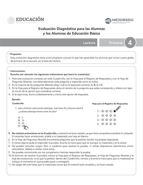 Mejoredu Lectura Para Esta Evaluaci N Contar S Con Este