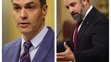 Sánchez Y Abascal Tratan De Convertir La Moción En Ariete Contra Feijóo