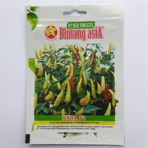 Jual Benih Biji Bibit Cabe Rawit Hibrida Putih Kara F Bintang Asia Isi