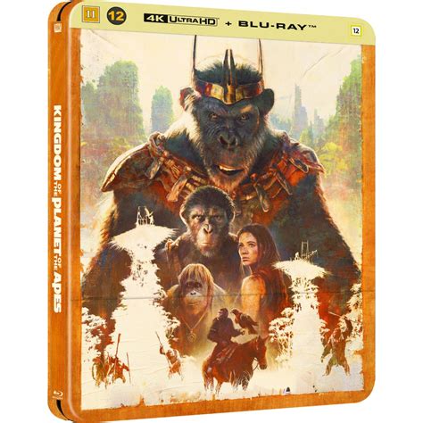 Steelbook Planeta Dos Macacos O Reinado 4K Ultra HD Blu Ray