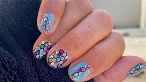 Color Street Mixed Mani Using Midnight Light And Florentine Mosaic Youtube