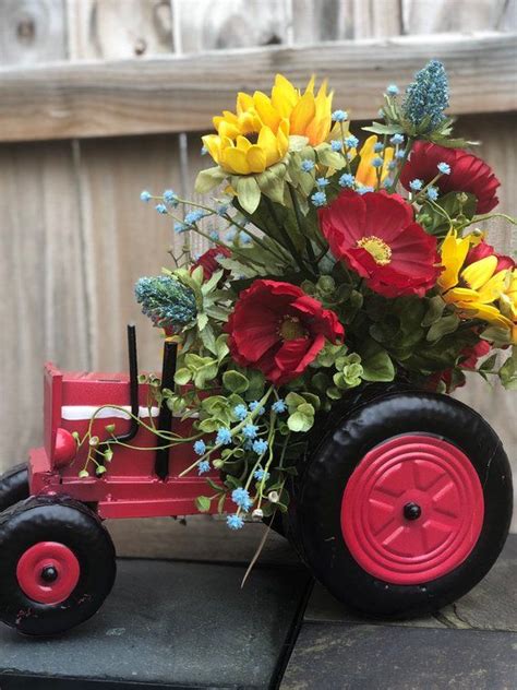 Farm Decor Farmhouse Decor Tractor Centerpiece Country Etsy Farm