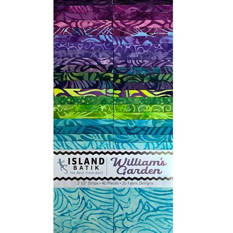 Island Batik Ib Strip Pack Sp Williams Garden Creekside Quilts