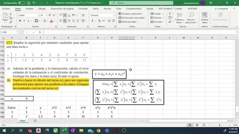 Regresión por Mínimos Cuadrados REGRESIÓN POLINOMIAL Ajuste de una