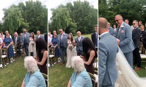 Video Stepdad Surprised When Brides Dad Grabs Him So They Can Both