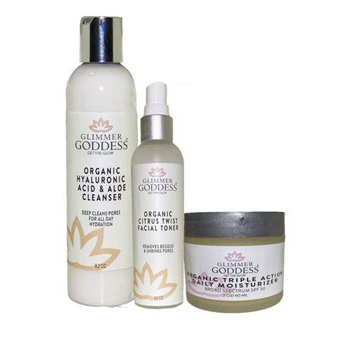 Organic Skin Care Set Anti-aging Starter Kit Vegan Skincare to Hydrate ...