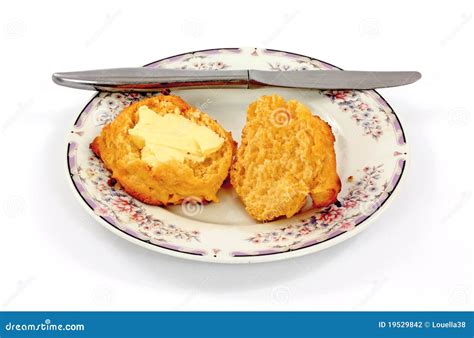 Buttered Biscuit stock photo. Image of brown, quick, tasty - 19529842