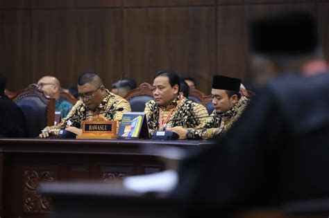 Sidang Mk Bawaslu Nyatakan Hasil Pilpres Kpu Sah