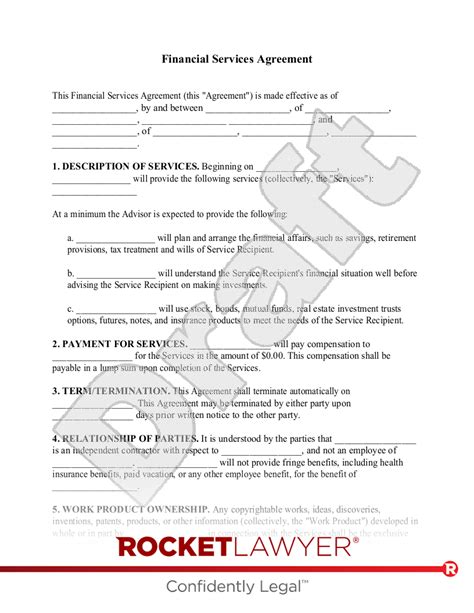 Agreement For Services Template