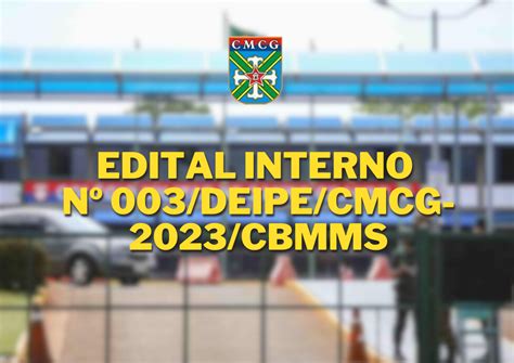 Edital interno nº 003 do processo seletivo para CMCG 2023 Gabarito