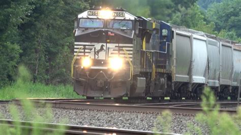 GECX Ex Csx Dash 8 Trails On NS Mixed Freight Train Eastbound At Cove