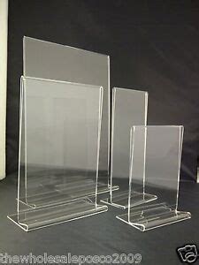 Table Counter Plastic Acrylic Perspex Holder Display Menu Stands A A