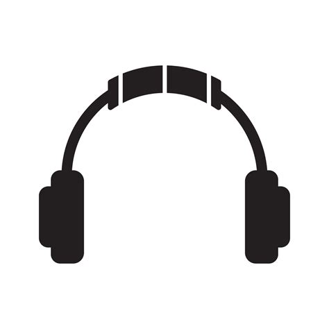 headset icon vector  vector art  vecteezy