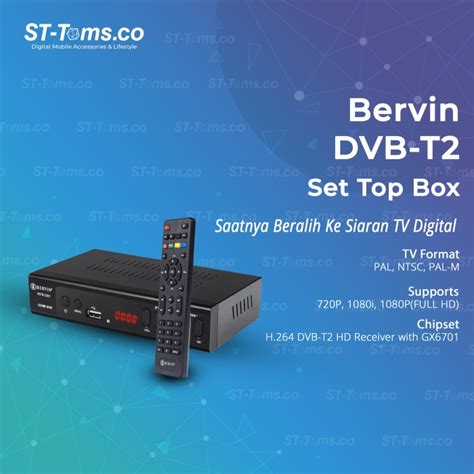 Jual Bervin Set Top Box TV Digital DVB T2 Antena Digital Shopee Indonesia