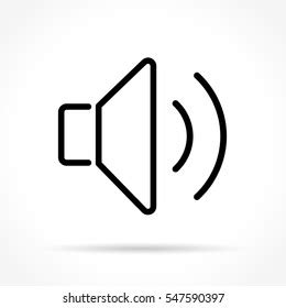 Sound Outline Icon Speaker Volume Vector Stock Vector Royalty Free