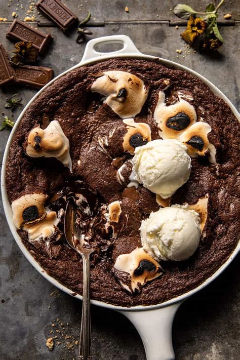 Gooey S’mores Skillet Brownie Yummy Recipe