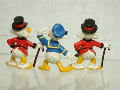 3 X WALT Disney Comic Figur Donald Duck Dagobert Bully W Germay